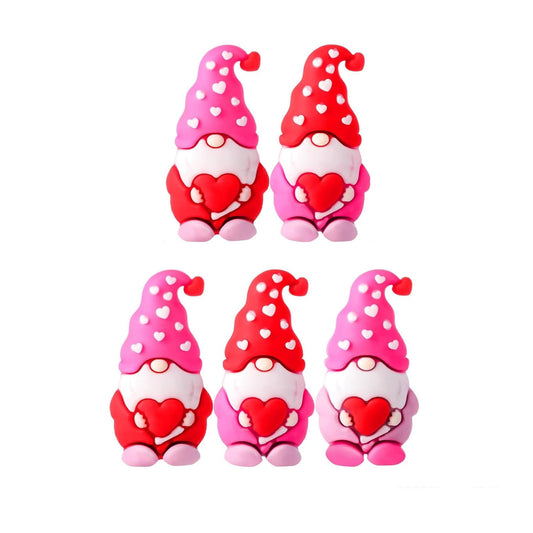 Valentine's Day mini Gnomes Figurines Tiny Dwarf Statue Gifts for Anniversary Wedding Party Favors Valentine Tiered Tray Table Display Cake Decor Hide and Seek 5/25 pcs
