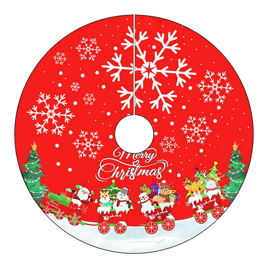 Christmas Tree Skirts,Christmas Decor,Outdoor Christmas Decorations,Christmas Tree Skirt Decorations Santa Claus Snowflake Christmas Tree Skirt Exquisite Tree Bottom Tree Skirt(C 2ft)