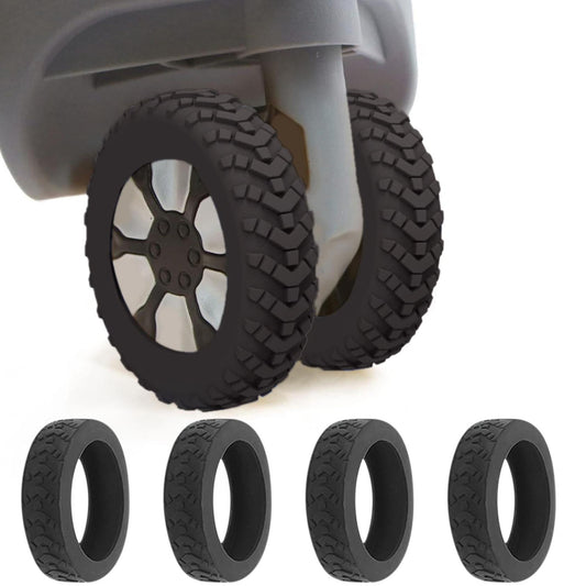 Luggage Wheel Protector Covers,Luggage Compartment Wheel Protection Cover,Shock-proof Carry on Suitcase Wheel Protector Covers,Silent Protection(Black 4pcs 2in)from ANMUYUM