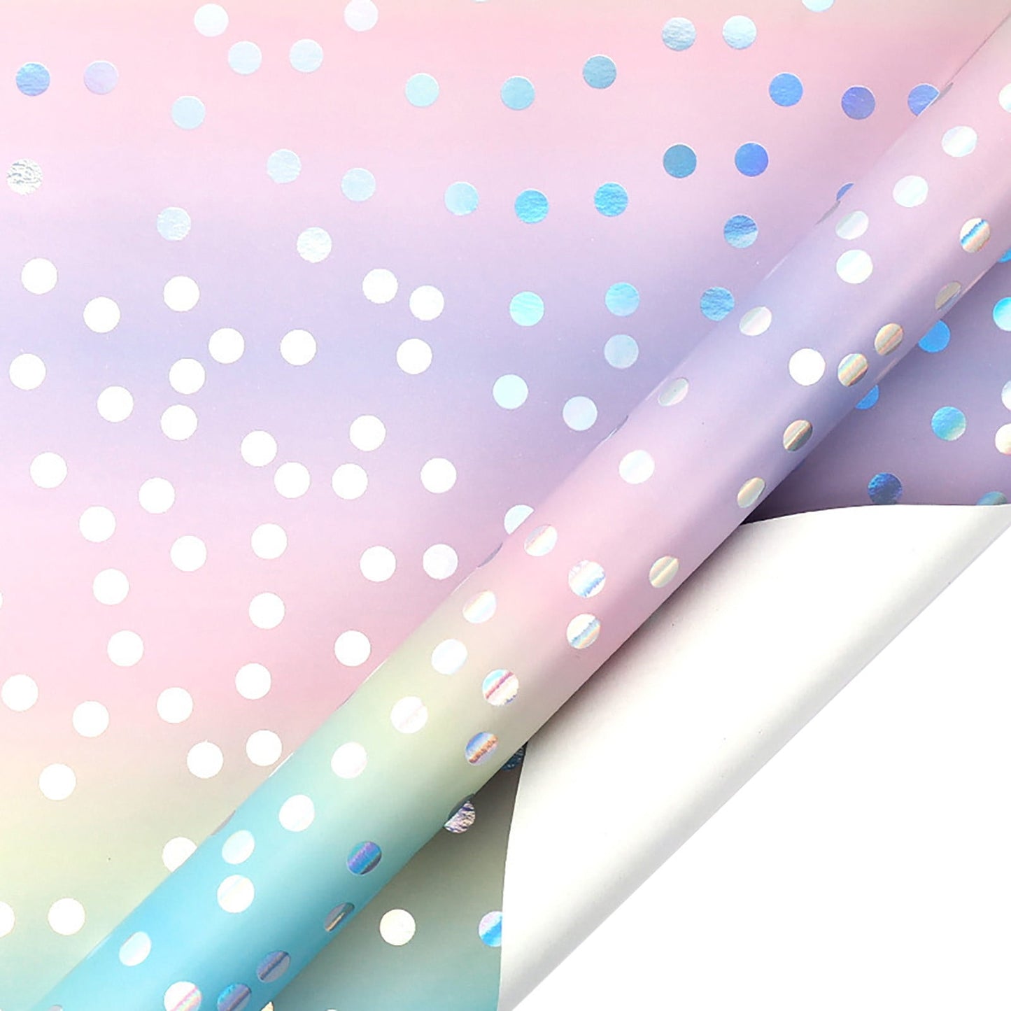 Birthday Wrapping Paper,Wrapping Paper Birthday Girl,Gift Wrapping Paper,Gradient Glossy Aluminum-Coated Paper Rolls Large Size 118in Roll 80 Gsm Thick For Birthday, Wedding, Anniversary.(D)