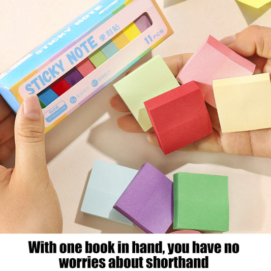 Note Pads,Post-It Notes,11 Pcs Sticks Notes Sheet To Do List 1.5x1.5 Inches Sticks Notes Self Sticks Notes Colored Planner Sticks Note Adhesive Memo(11pcs 1.5*1.5in)