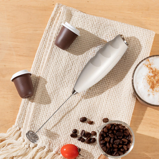 Rechargeable Milk Frother Handheld Milk Frother Rechargeable Rechargeable Frother With Stand, 2-In-1 Coffee Frother & Egg Beater For Home Kitchen Latte Making & Baking
