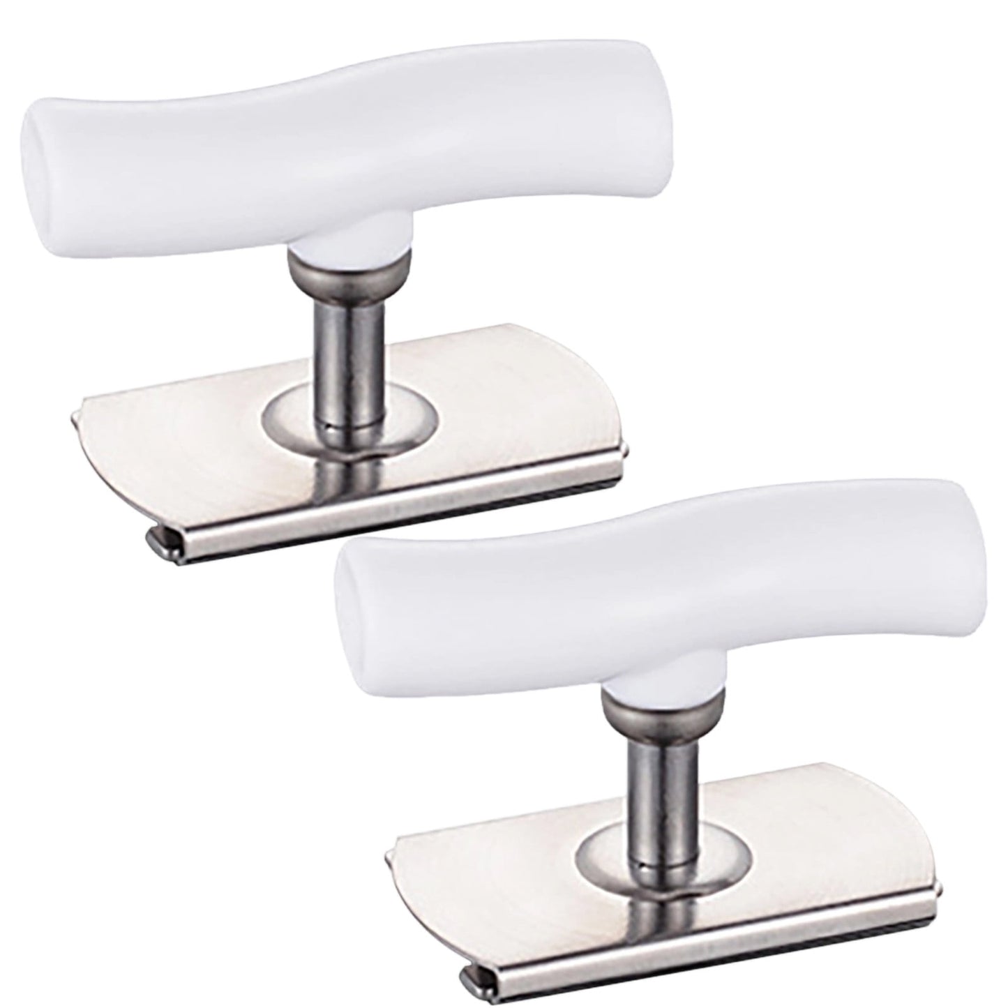 Cap Crack Opener,Adjustable Stainless Steel Jar Opener,2pcs Kitchen Gadget Multifunctional Non- Bottle Opener Screw Capper, Bottle Opener For Weak Hands For Arthritic Hands.(2pc-White)