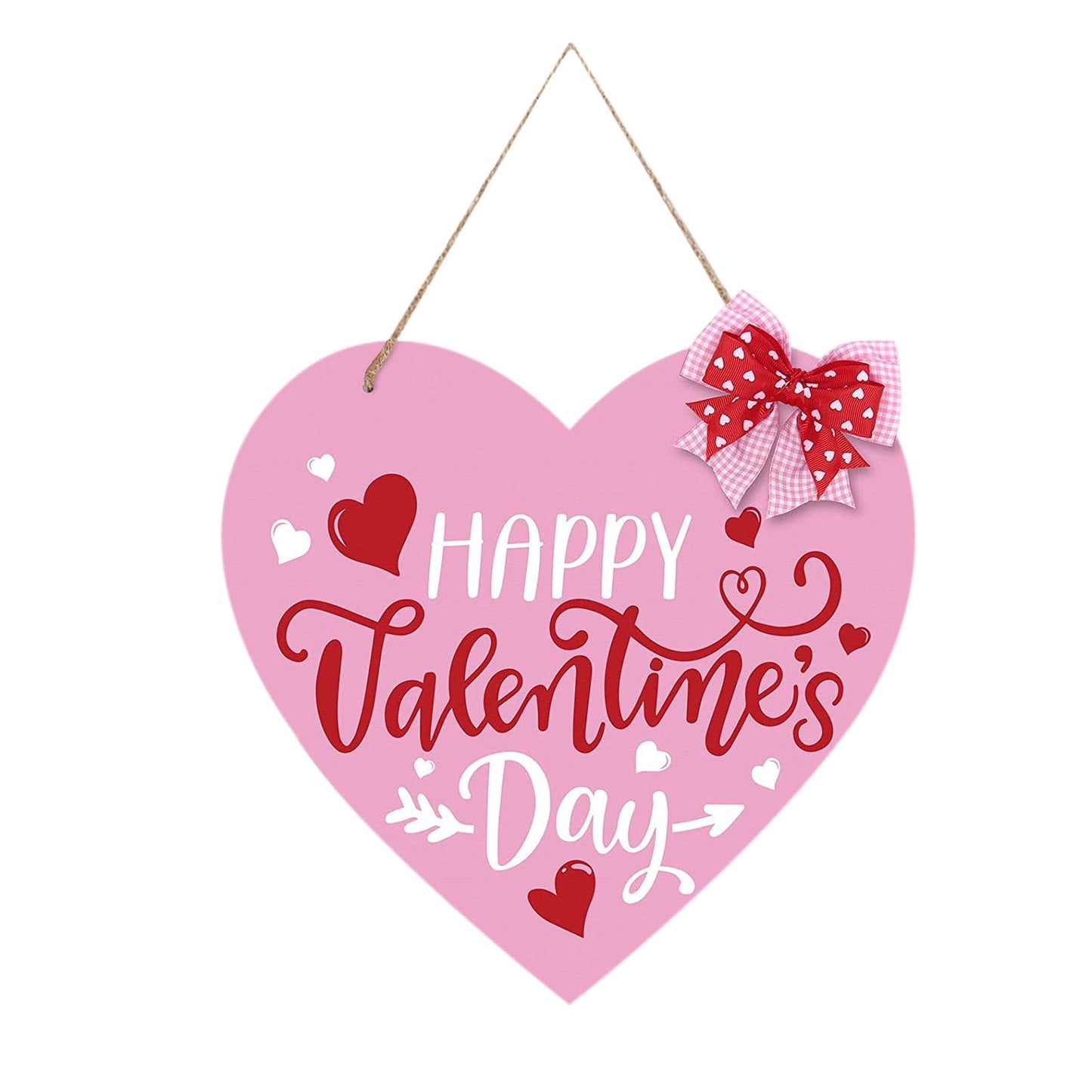Valentine Decor Floral Centerpieces for Tables Wood-printed Valentines Day Home Decorations Indoor Wooden Heart Hanging Decorations Wall