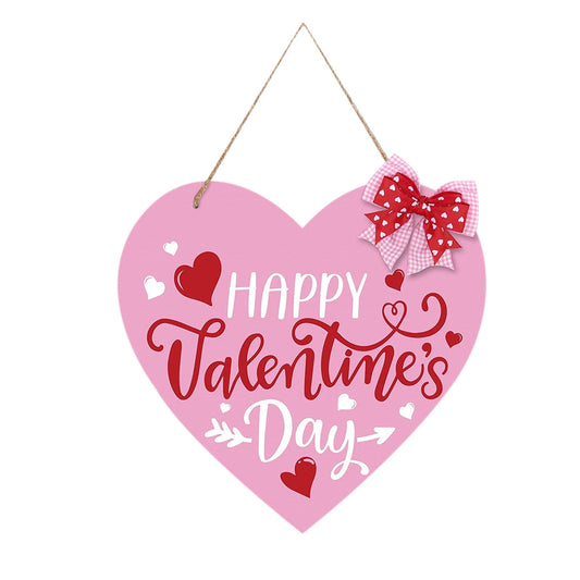 Valentine Decor Floral Centerpieces for Tables Wood-printed Valentines Day Home Decorations Indoor Wooden Heart Hanging Decorations Wall