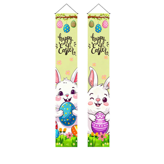 Easter Decor Easter Egg And Bunny Themed Couplets Suitable For Decorating Home Shops And Event Venues During Easter Suitable For Door Decorations