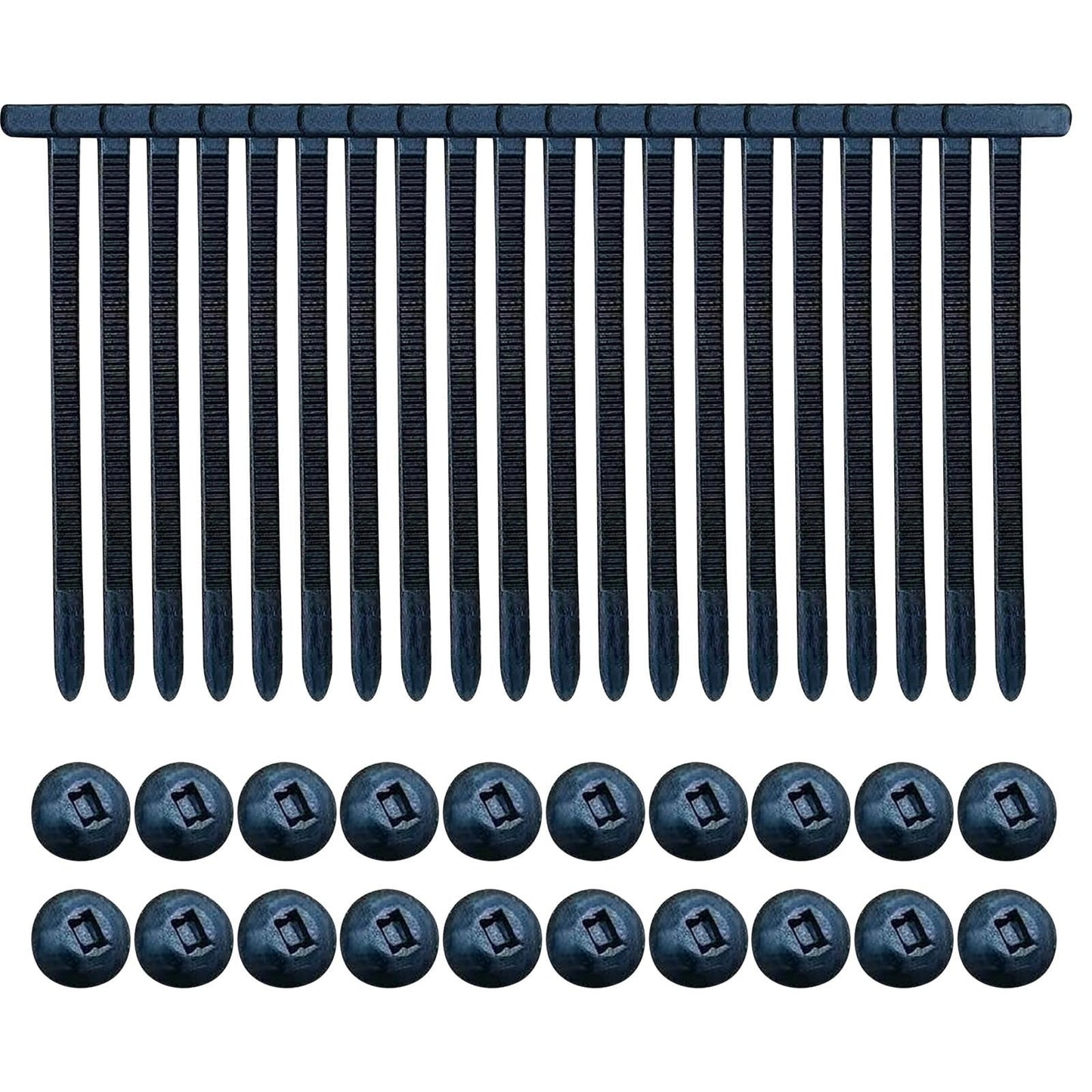 Zip Tie Tool,Nylon Universal Cable Tie Buckle, Heavy Duty Self-Locking Nylon Zip Ties Holder, Multipurpose Plastic Cable Ties Tool for Car Daily Repair(20pcs 3.6*0.8in)