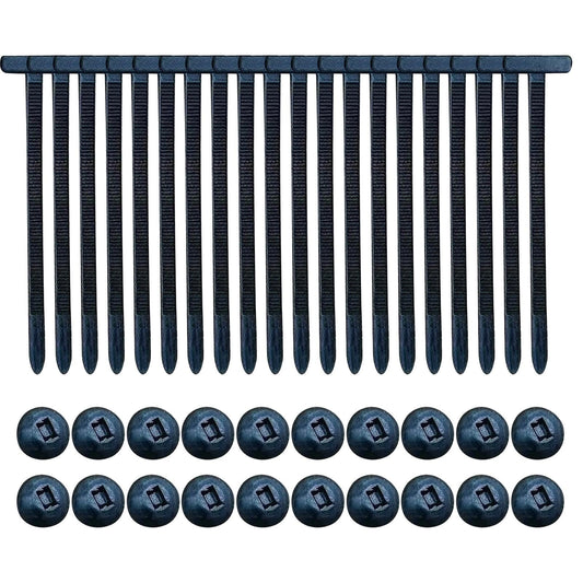 Zip Tie Tool,Nylon Universal Cable Tie Buckle, Heavy Duty Self-Locking Nylon Zip Ties Holder, Multipurpose Plastic Cable Ties Tool for Car Daily Repair(20pcs 3.6*0.8in)