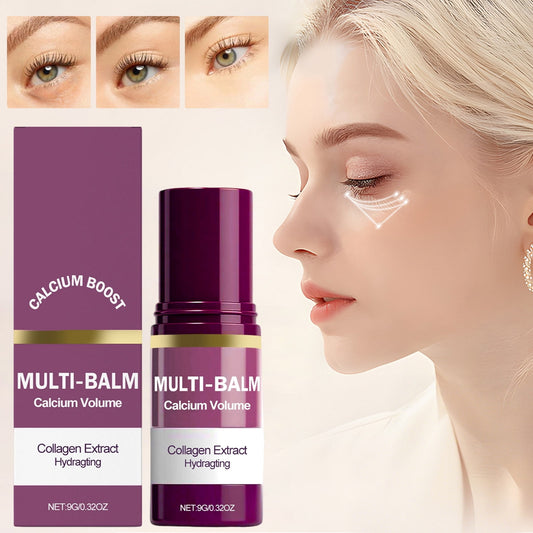 Wrinkle Bounce Multi Balm Stick, Collagen Moisturizing Stick, Anti Wrinkle Moisturizing Cream, Eye Cooling Stick, Under Eye Cream for Dark Circles, Wrinkles, Puffiness Bags Reduces Fine Lines, 0.32oz