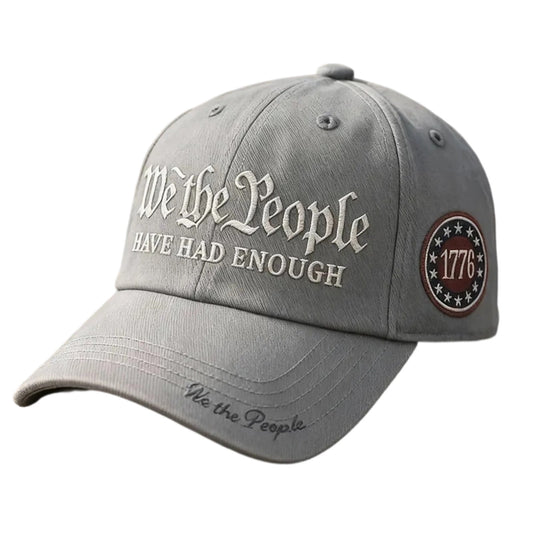 250 Anniversary Usa Hat,250 Year American Anniversary Hat,Vintage 250th Anniversary USA Hat We The People Have Had Enough Baseball Cap,Declaration Of Independence Hat(Gray)