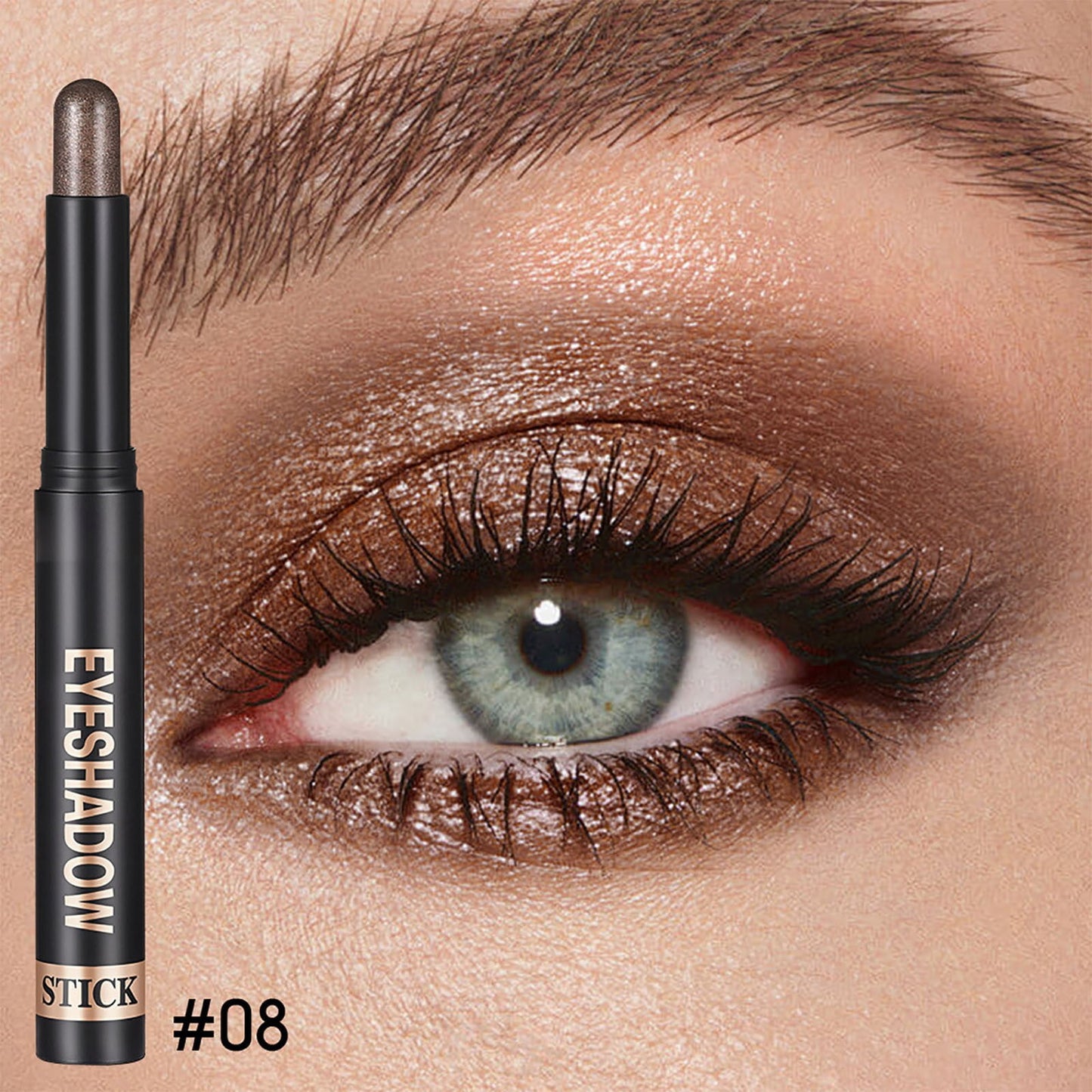 Waterproof Cream Eyeshadow Stick for Older Women- High Pigmented Matte Nude Eye Shadow Sticks,Longlating Blendable Eyes Crayon Eyeshadow,Hypoallergenic Eye Brightener Stick