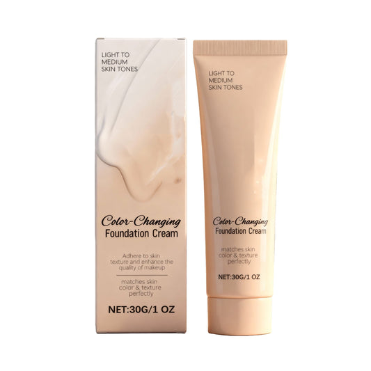 Full Coverage Foundation Makeup,Color Changing Foundation,Color Changing Foundation for Women ¨C Instantly Adapts to Your Skin Tone ¨C Buildable Light-to-Medium Coverage,12-Hour Wear(30g/1oz)