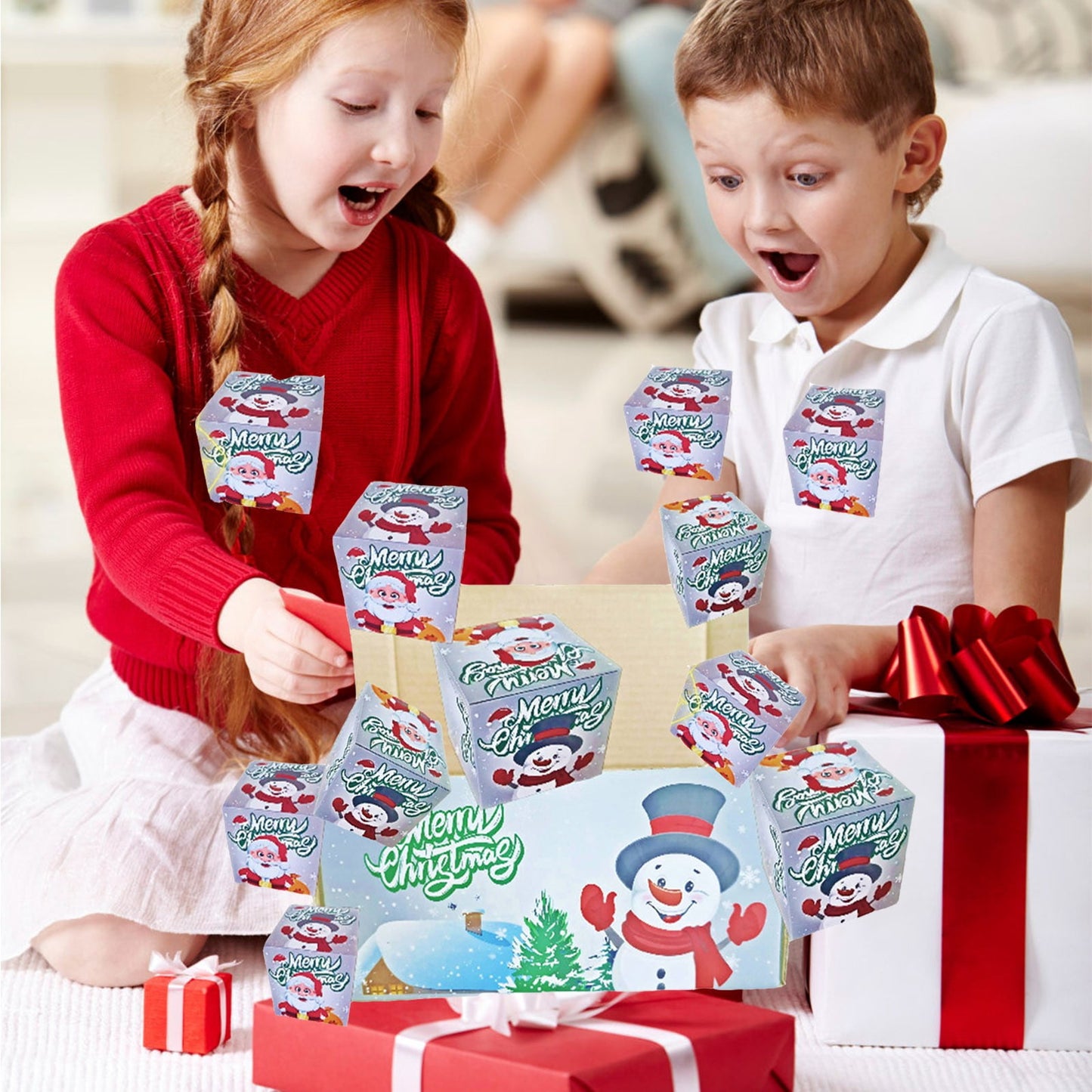 Money Envelopes,Money Box For Cash Gift,Surprise Gift Box Explosion,Exploding Gift Box,Christmas Surprise Box Christmas Red Envelope Birthday Gift Up Gift Box(Penguin 5in)