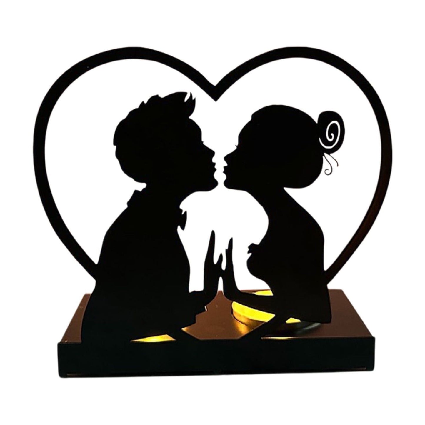 Galentines Day Decorations Creatives Alphabet Wedding Iron Metal Candle Holders Valentine's Day Decoration Crafts Ornament