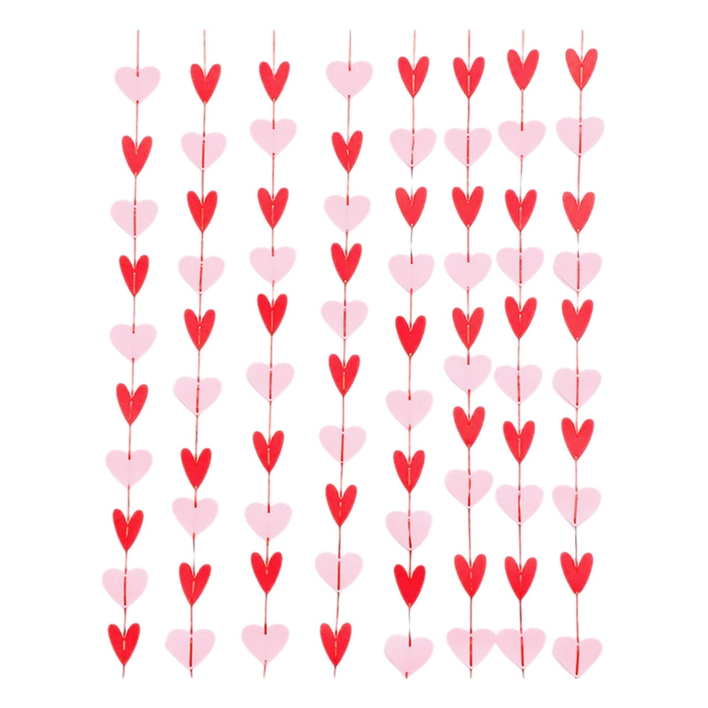 Valentines Day Decorations 80 Pieces Of Day Flag Non-woven Fabric Heart-shaped Hanging