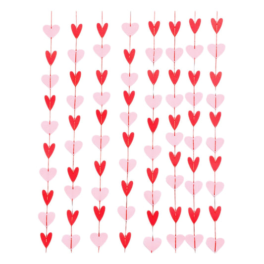 Valentines Day Decorations 80 Pieces Of Day Flag Non-woven Fabric Heart-shaped Hanging