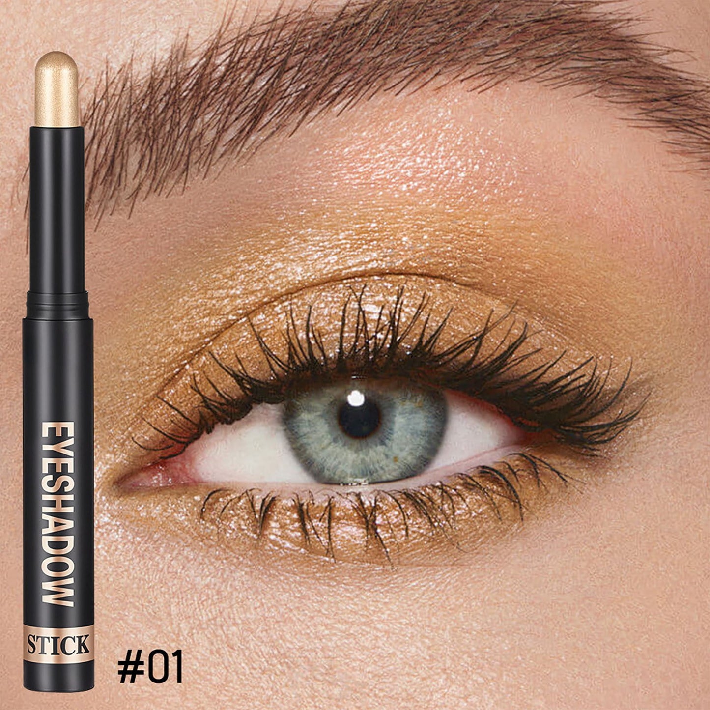 Waterproof Cream Eyeshadow Stick for Older Women- High Pigmented Matte Nude Eye Shadow Sticks,Longlating Blendable Eyes Crayon Eyeshadow,Hypoallergenic Eye Brightener Stick