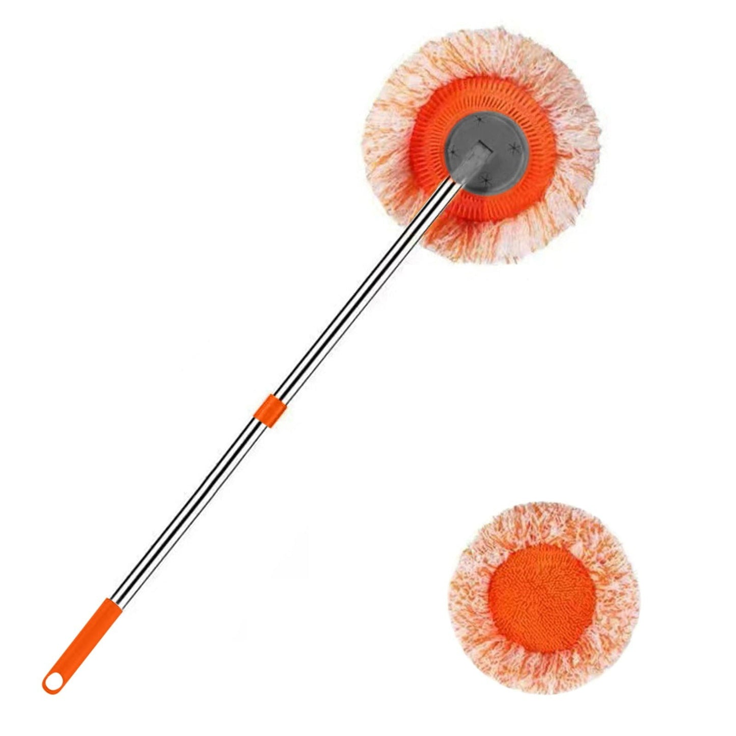 Wall Cleaner Mop,Baseboard Cleaner,69.7inch,Car Wash Sunflower Mop Wall Wash Mop Ceiling Household Circular Mop With 1 Mop Heads,Dust Mop, Efficient Cleaning Tools For Floor,Ceiling£¬Baseboard
