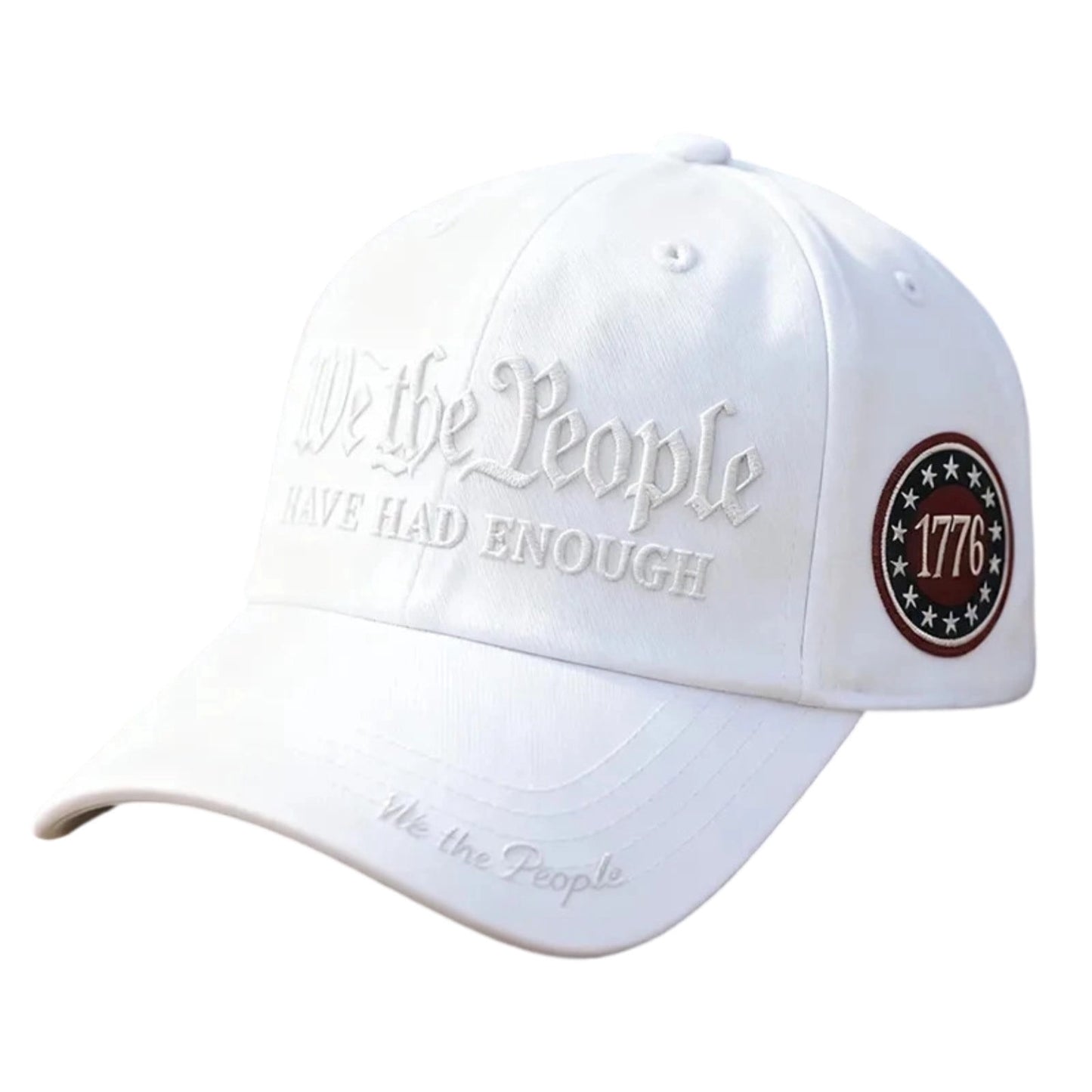 250 Anniversary Usa Hat,250 Year American Anniversary Hat,Vintage 250th Anniversary USA Hat We The People Have Had Enough Baseball Cap,Declaration Of Independence Hat(White)