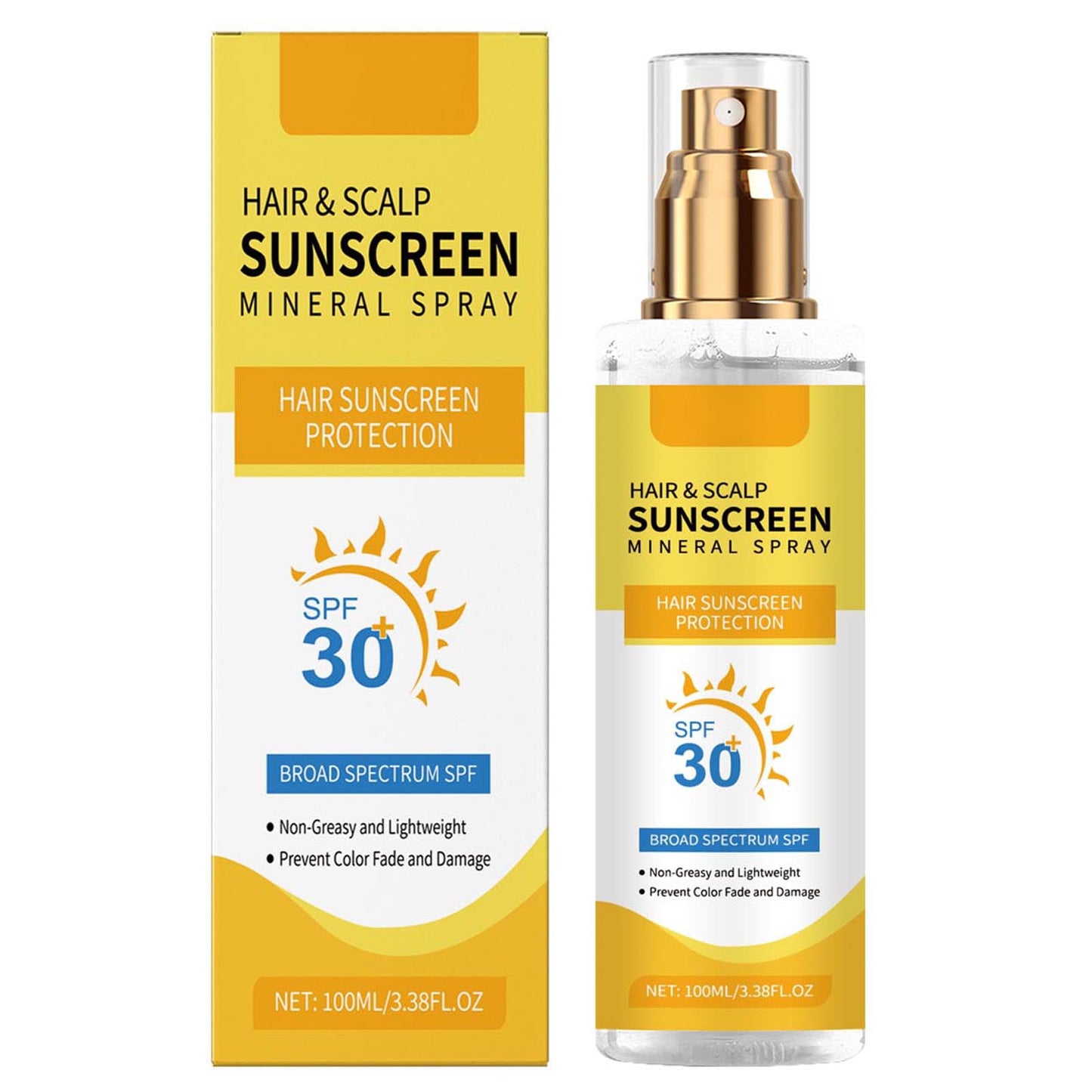 Suns&creen Spray,Sc&alp Suns&creen,Hair Suns&creen,Sc&alp Suns&creen Spray,Hair Suns&creen Spray,Suns&creen For Sc&alp,Hair Scalp Sunscreen Scalp Protector(1pc 100ml/3.38fl.oz)from Biweutydys