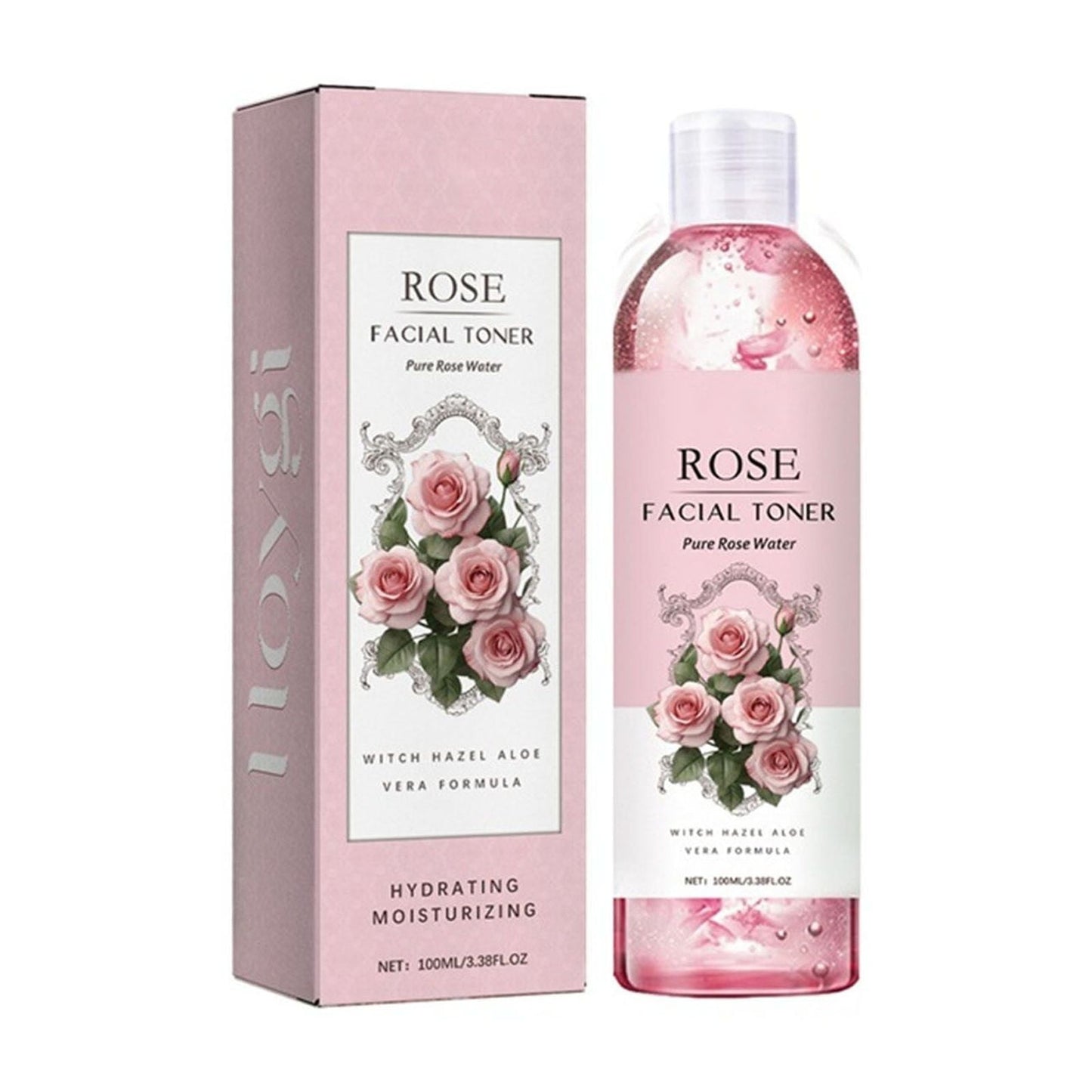 Rose Water Toner for Face,Rose Toner Facial Moisturizing Toner,Rose Extract Facial Smoothing Toner Deep,Rose Toner for Face,Rosewater Toner,Hydrating(Toner 100ml/3.38fl.oz)from Biweutydys