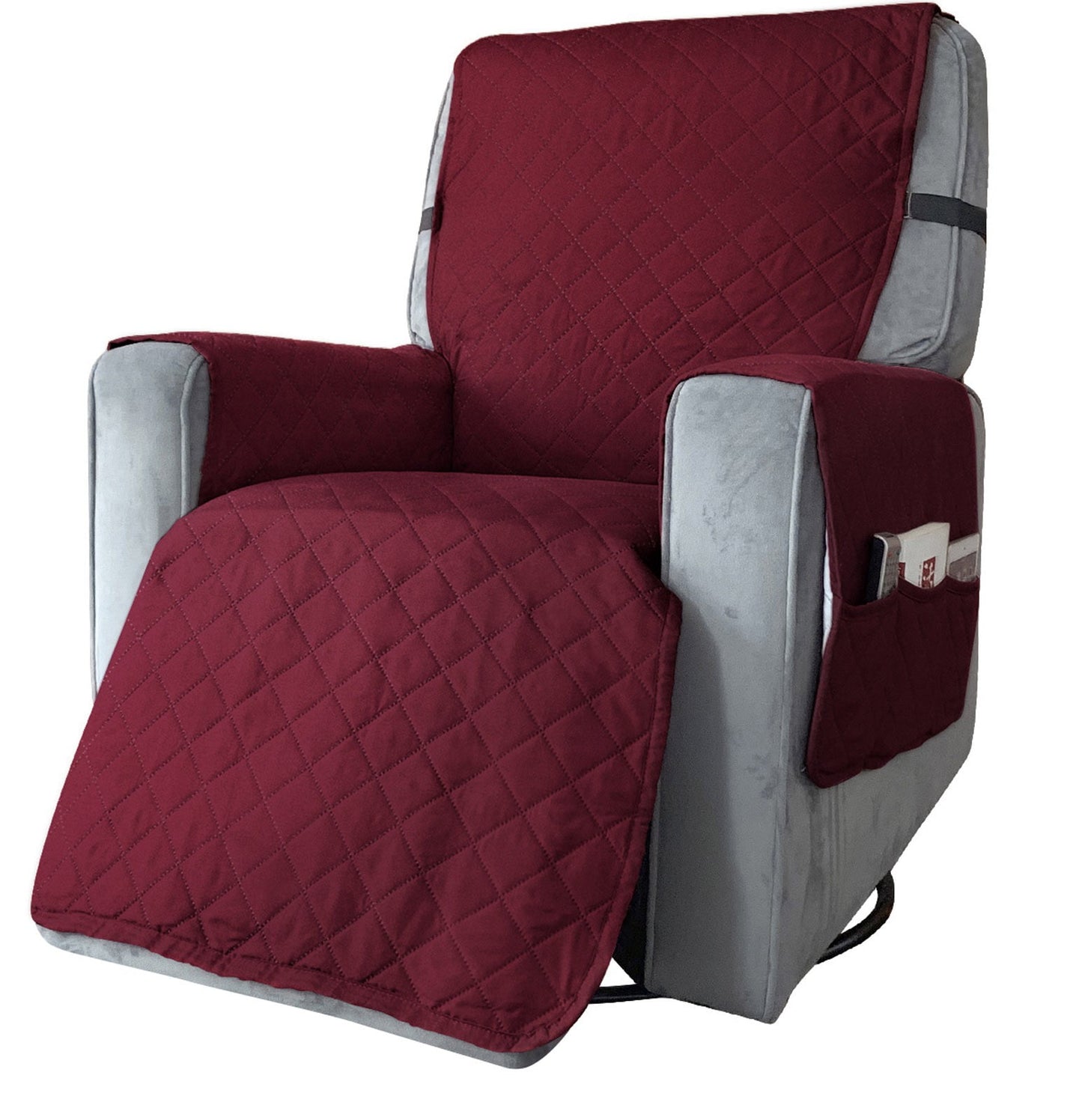 Pet Sofa Cushion Sofa Cushion,Chair Covers,Recliner Chair Covers,Waterproof Recliner Chair Cover,Recliner Cover,Non Slip Covers for Recliner Chair(Wine L 28in)