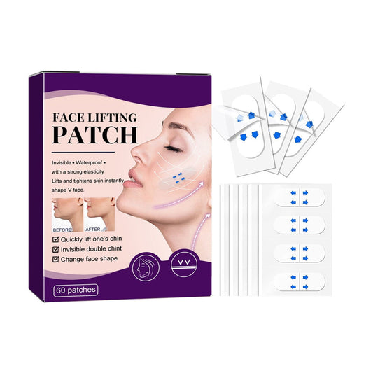 Silicone Scar Tape,Collagen Night Wrapping Mask,Face Tape,Face Lifting Tape,Facelift Tape,Invisible Face Lifting Facial Patches(60 Patches)from Biweutydys