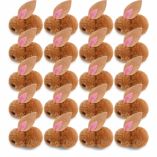 Easter Egg Rabbit Ornaments 20pcs Easter Decoration Mini Bunny Easter Bunny Doll Toy Gift