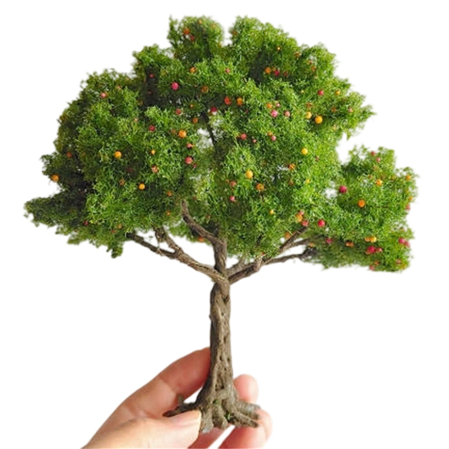 Model Trees,Miniature Trees For Crafts,Scene Accessories,5.5inch,Miniature Simulation Green Tree Sand Table Model Hand With Base Pasting Scene,Diy Crafts,Supplies Garden Sand Table