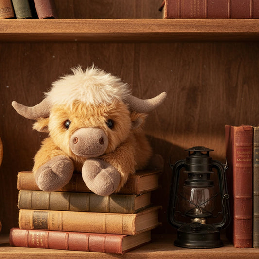 Highland Cow,Highland Cow Stuffed Animal,Cute Coolable Heatable Weighted Plush Warm Gift for Friends & Adults