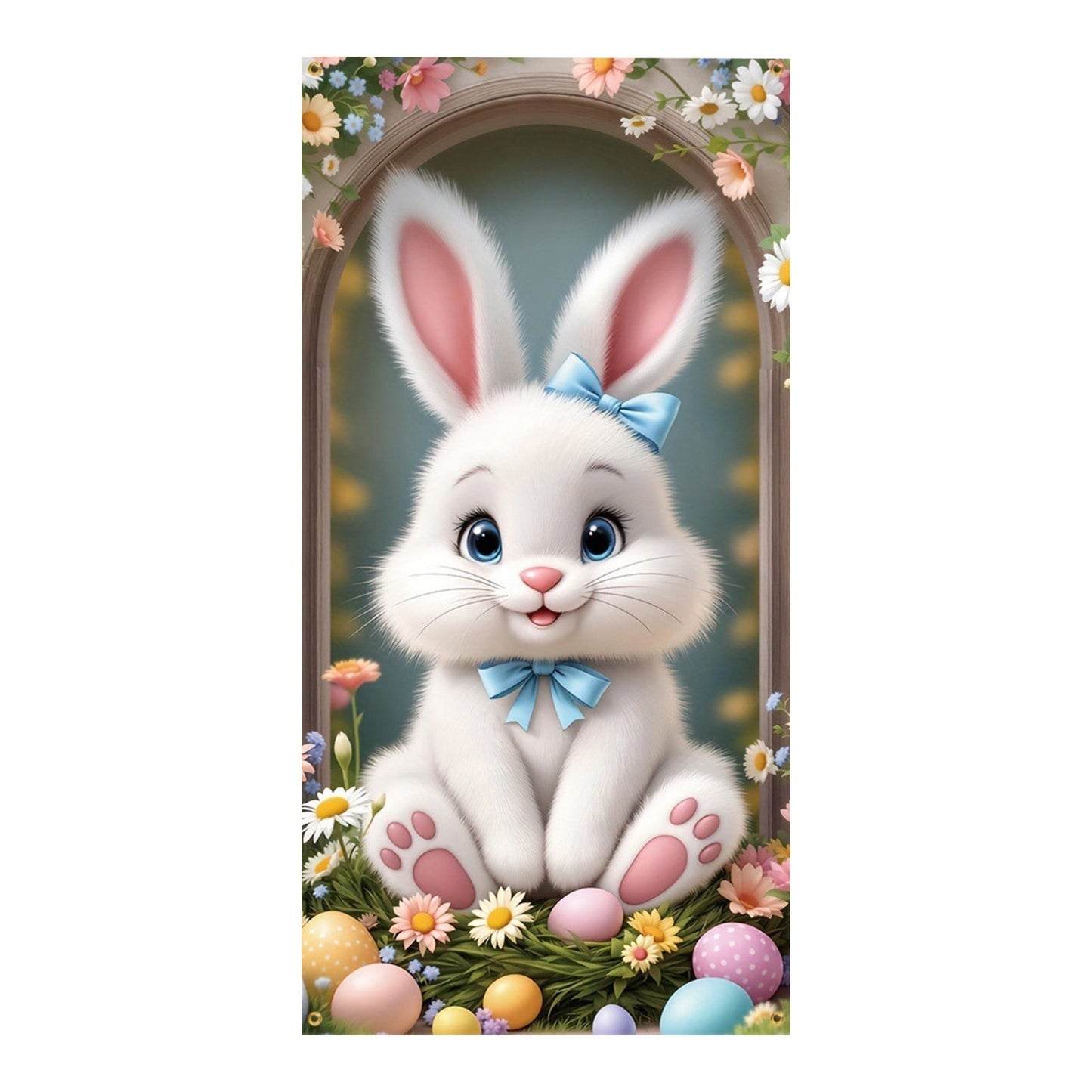 Easter Decor Easter Door Curtain Suitable For Large Party Supplies Room Garden Wall Decoration Holiday Decoration Background