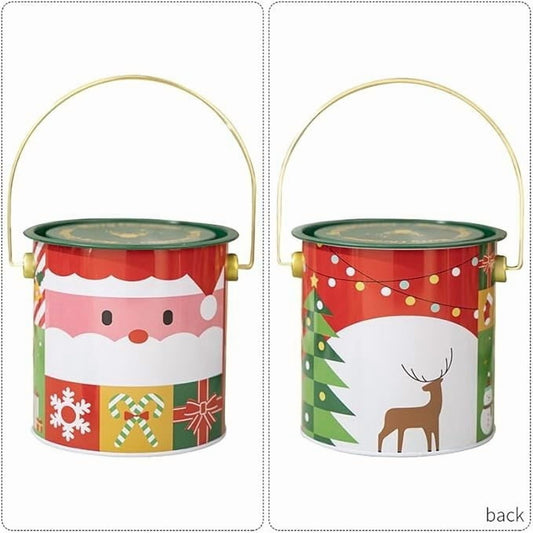 Cookie Jar,Christmas Cookie Jar,Christmas Vintage Cookies Jar Cookiess Jars For Kitchen Counter Airtight Jar Cookies Containers Cookies Tin With Lids For Gift Giving Large Cookies(MulticolorC)