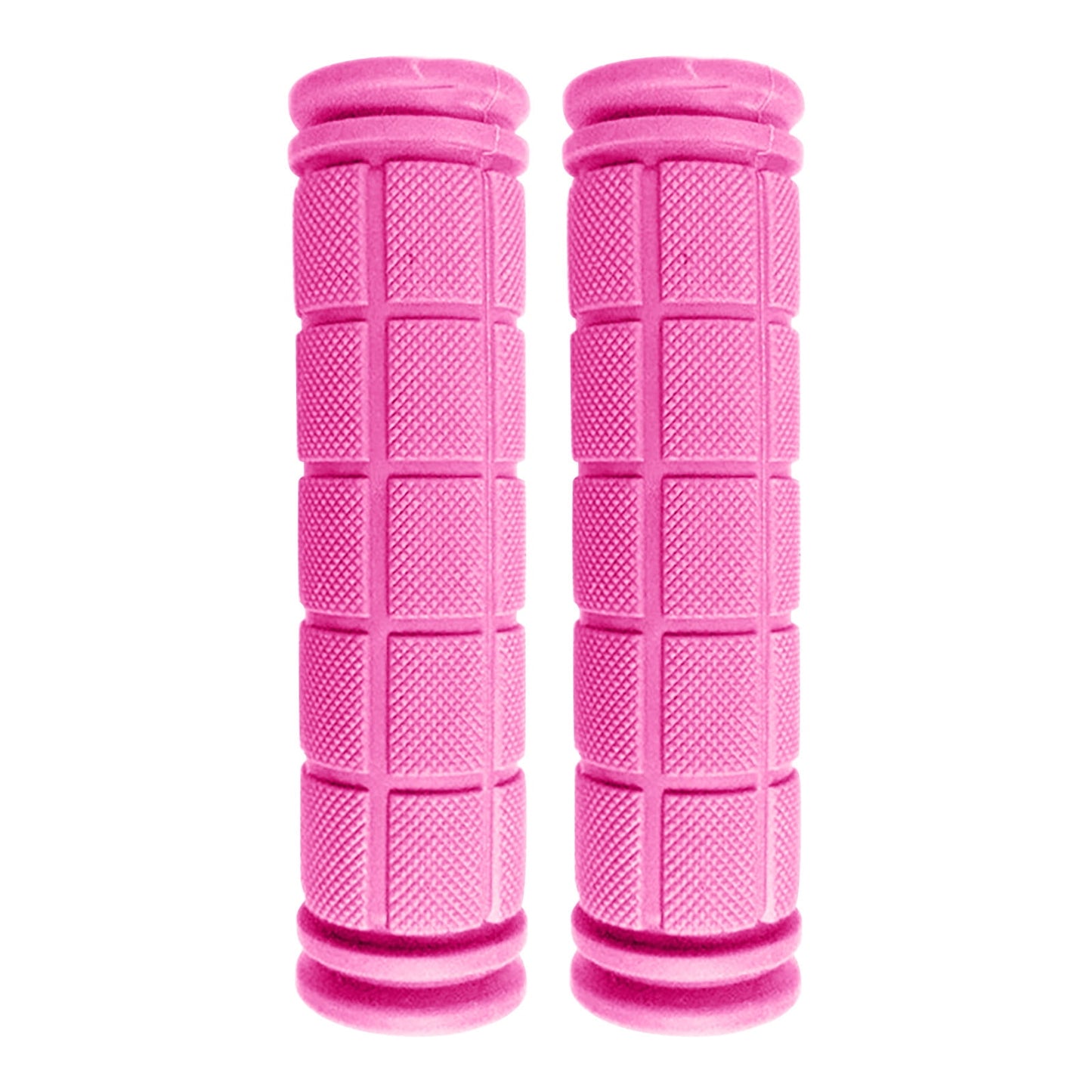Bike Handlebar Grips,1 Pair Bike Handlebar Grips,Non-Slip Comfortable Rubber Mushroom Bicycle Grips,Perfect for Scooter Cruiser Tricycle Wheel Chair Mountain Road(Pink 2pcs 5in)