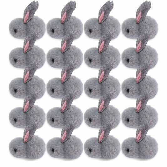Easter Egg Rabbit Ornaments 20pcs Easter Decoration Mini Bunny Easter Bunny Doll Toy Gift