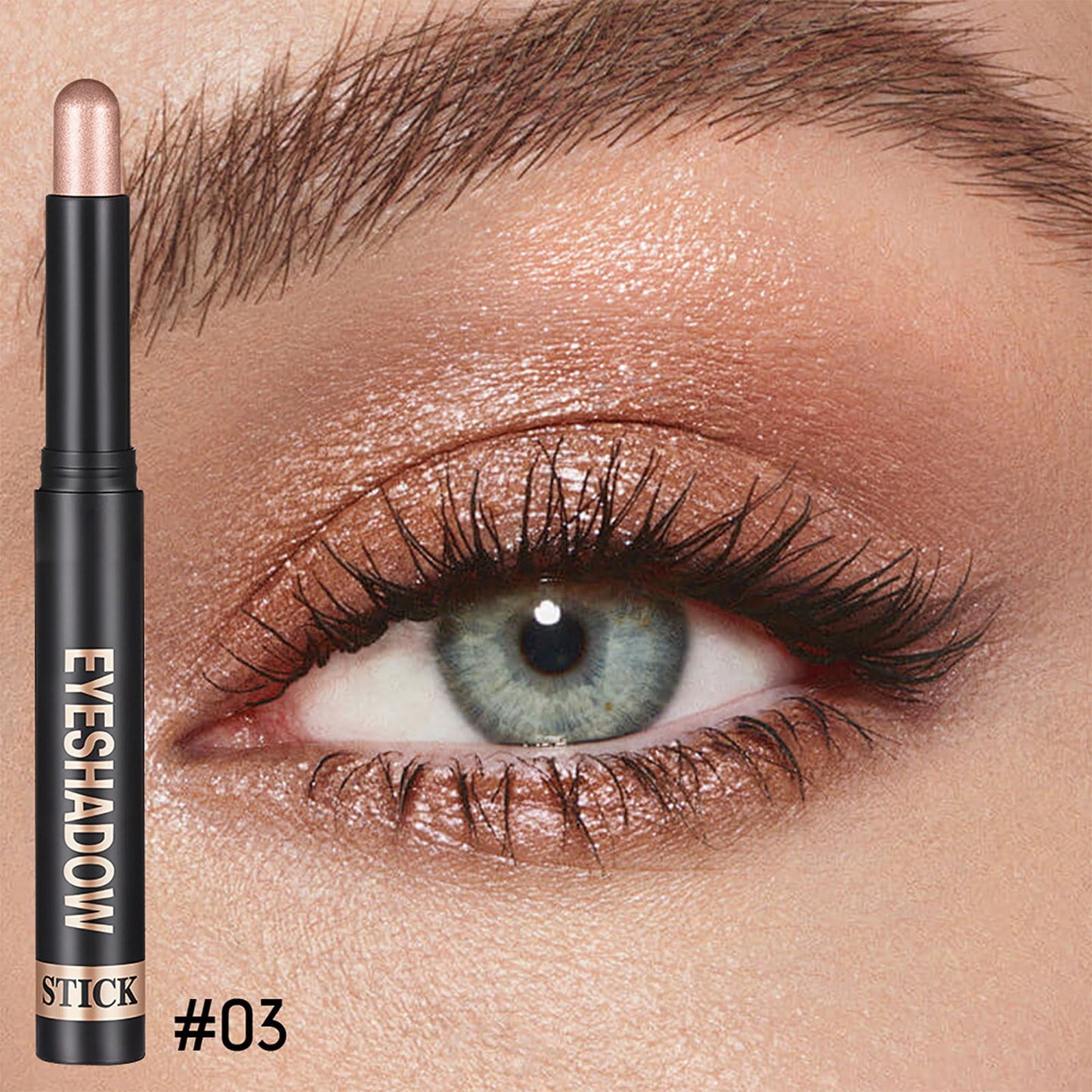 Waterproof Cream Eyeshadow Stick for Older Women- High Pigmented Matte Nude Eye Shadow Sticks,Longlating Blendable Eyes Crayon Eyeshadow,Hypoallergenic Eye Brightener Stick