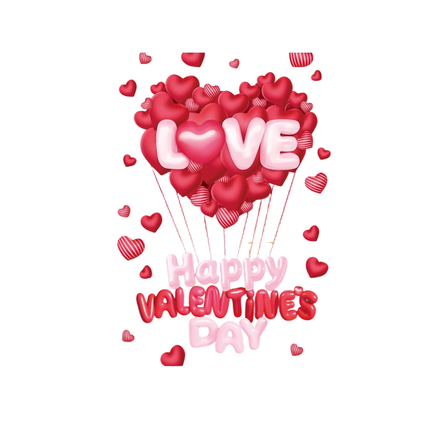 Valentines Stickers Valentines Day Decorative Stickers Sweet Gift Box Window Stickers For Shopping Mall Display Windows