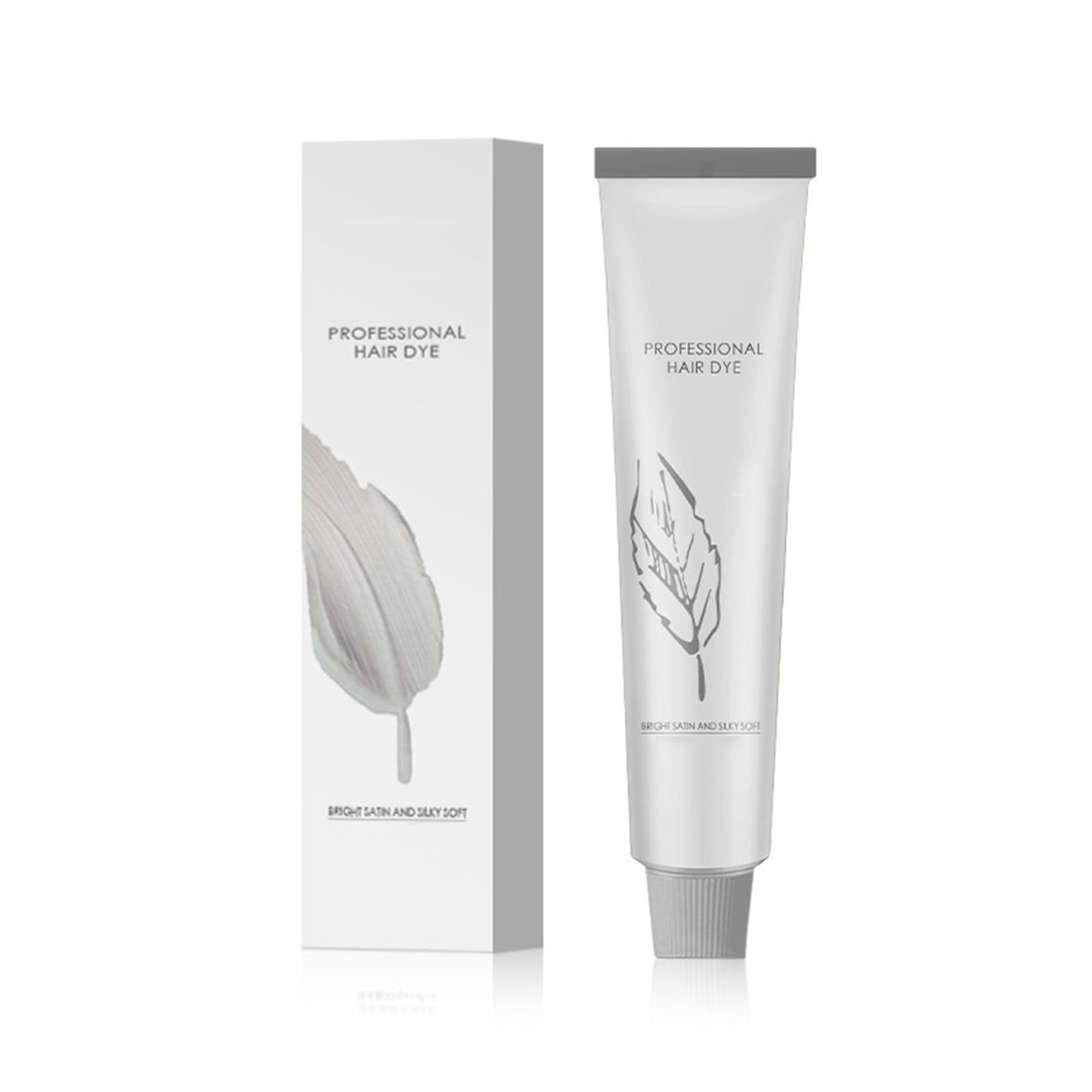 Silver Hair Dye,No Bleaching Silver-Gray Smoke Hair Color,Natural Extract Mild Aromatic Gray Hair Dyes,2-in-1 Natural Essence Extract Silver Hair Dye Cream(1pc 100g/3.53oz)from Biweutydys