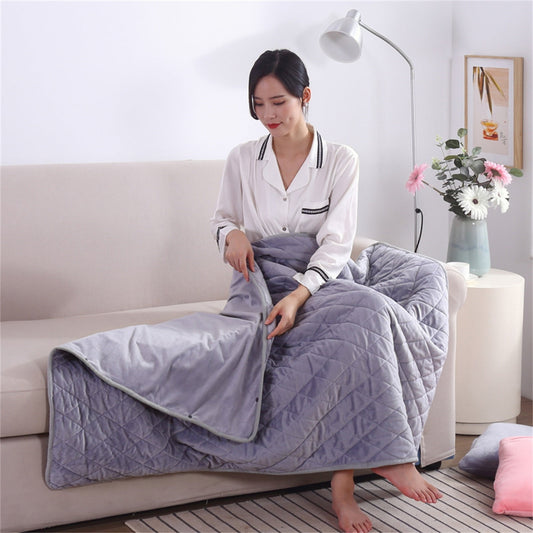 Small Heated Blanket,USB Heated Blanket Portable,Heated Blanket Soft 5V USB Blanket Washable For Home Travel Office 75X120cm/29.5x47.2inch With 120cm Extension Line(Gray 47*30in/120*75cm)