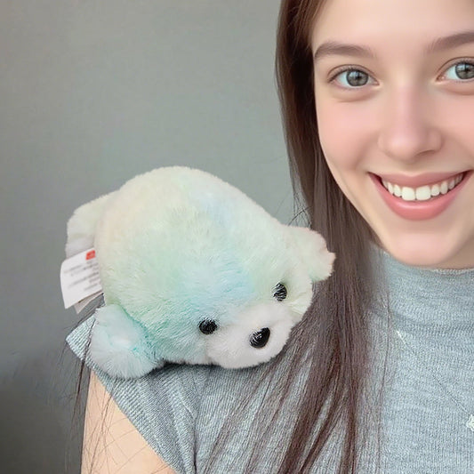 Shoulder Pet,Shoulderkins,Pascal Shoulder Plush,4.7Inch Seal On Shoulder,Plushs Cute Stuffed Animals Doll,Christmas Gifts For Grandkids,Costume Accessories Shoulder Pals Kids Gifts(Seal)