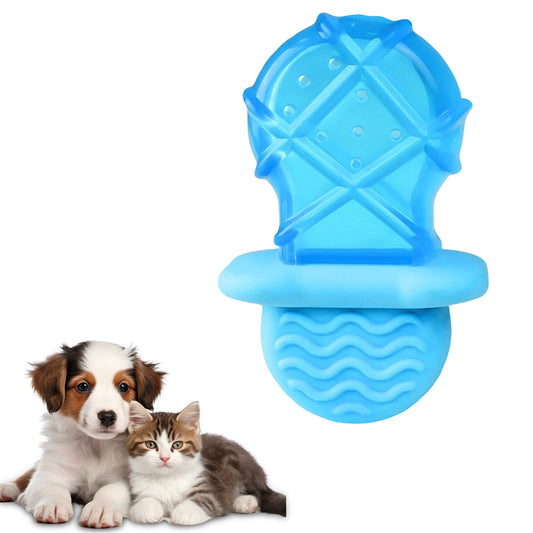 Puppy Teething Toys Freezable,Puppy Freezer Teething Toys,Freezable Dog Toy,Watermelon Dog Toy,Pet Pet Toy Molars Chew Sound Fruit Summer New Dog(Pacifier Blue 4*4in)from ANMUYUM