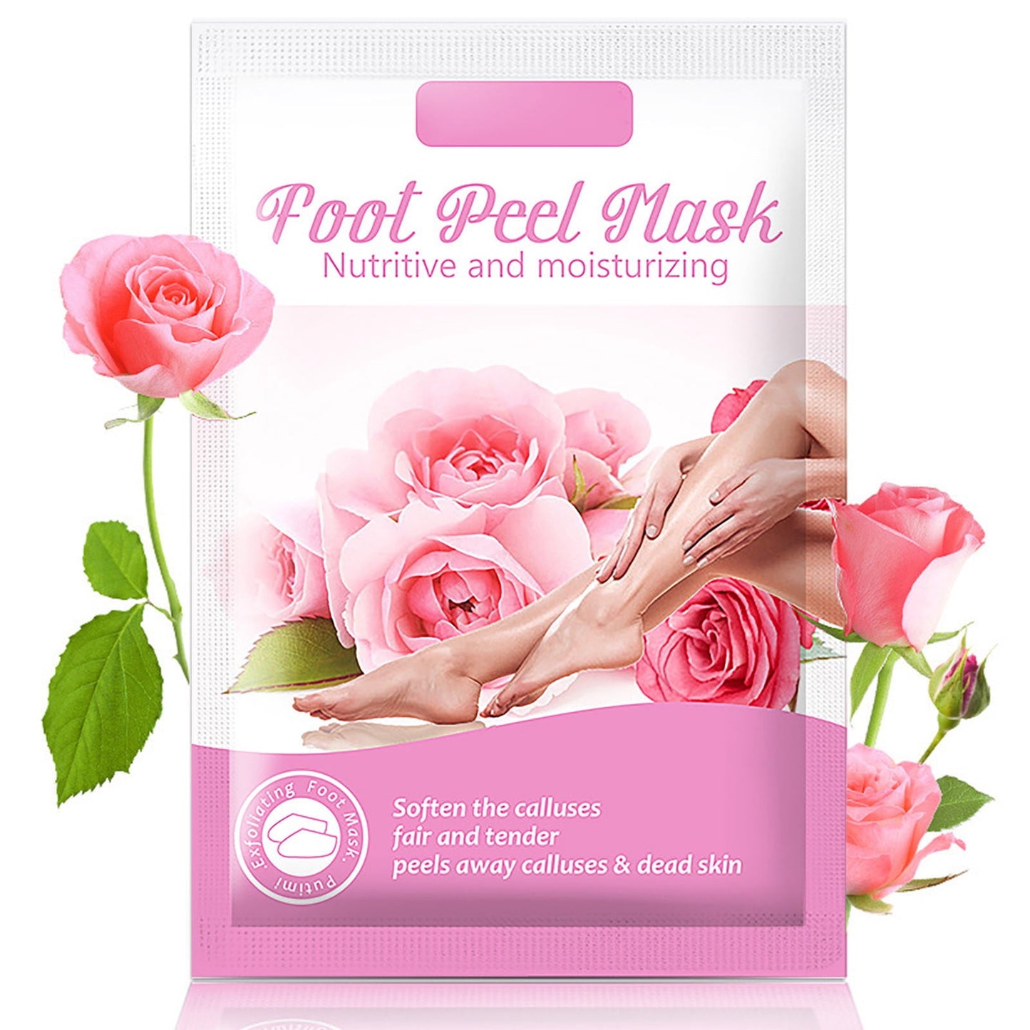 Foot Peeling Mask,Peeling Foot Mask,Exfoliating Foot Mask Socks Baby Feet Mask 1 Pair,Foot Mask,Callus Socks,Dead and Removes,Moisturising Foot Mask(Rose 38ml/1.29fl.oz)from Biweutydys